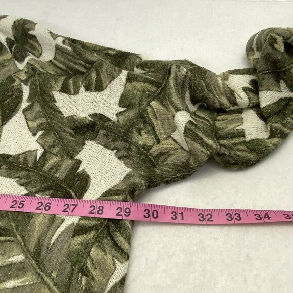 SHOW ME YOUR MUMU Women Woodsy Sweater Sz XXL Green Majestic Palm Knit 79-4 - Picture 9 of 11